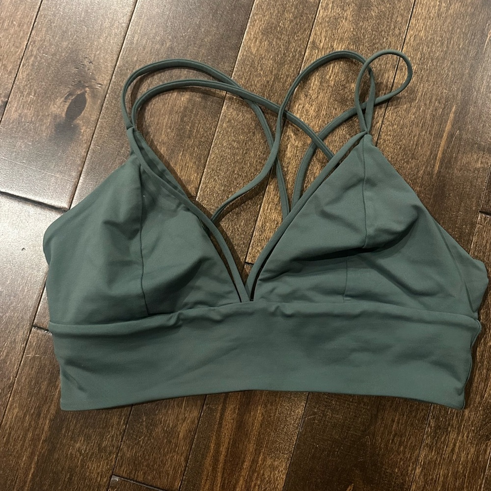 Women's lulu Strappy Bralette - Green